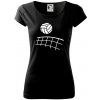 Volejbalová sieť - Dámske tričko Pure - XS ( Čierna )