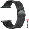 SWISSTEN milánský tah řemínek pro Apple Watch 38-40 mm černá 46000201