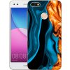 Púzdro Picasee silikónové Huawei P9 Lite Mini - Gold blue čiré