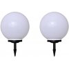 Lampy na osvetlenie chodníka, 2 ks, LED, 40 cm, s kolíkmi