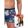 Pánske boxerky so žralokom surferom XL Modrá