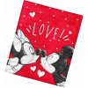 Kaptan Dětská deka Mickey a Minnie Mouse Love 130 × 160 cm