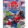 100 samolepiek s vymaľovankami - Marvel
