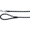 Vodítko Trixie Cavo – 1mx18mm L–XL – černé a stříbrné