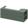 Ravak Lite - Umývadlová skrinka 120x45x43 cm, 2 zásuvky, Grey Green X000001894