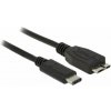 Delock USB kábel USB 3.2 Gen1 (USB 3.0 / USB 3.1 Gen1) USB-C ® zástrčka, USB Micro-B 3.0 zástrčka 0.50 m čierna 83676; 83676