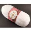 Priadza Angora luks - lomená biela - 208