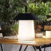 Nabíjacia stolová lampa Lindby LED Kalina, čierna/biela, IP44 - 10019518