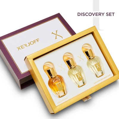 Xerjoff Discovery I, Set: Cruz Del Sur II Parfum 15 ml + Erba Pura EDP 15 ml + Uden Overdose Parfum 15 ml unisex