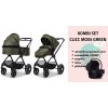 Trojkombinácia kočíka Moon CLICC - Kombi set 2025 MOSS GREEN MELANGE