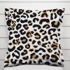Biante Bavlnená obliečka na vankúš s lemom Sandra SA-409 Leopardí vzor na bielom 60 x 60 cm