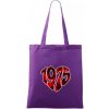 1975 v srdci - Taška bavlnená - 42 x 38 cm ( Fialová )