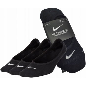 Nike ponožky 3 páry WOMENS LIGHTWEIGHT FOOTI SX4863 010 čierne