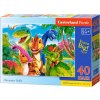 CASTORLAND Puzzle Dinosaurie selfie MAXI 40 dielikov