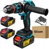 Akumulátorový skrutkovač Gisam 18 V, bezuhlíkový, s 2 batériami