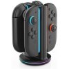 iPega SW2051 Nabíjecí Stanice s RGB pro JoyCon Ovladače Nintendo Switch 2 Black 6974363712464 (57983126882)