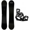 Raven Pure black pánsky snowboard + Gravity Indy black/white snb viazanie - 159W cm + M (EU 38-41)