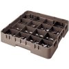 Cambro Kôš Camrack 16 pozícií, výška pohára 21,6 cm - Hnedá| TOM, R-16S800-167