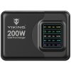 Viking USB GaN charger 200W PD PRO/síťový adaptér/Output:3xUSB-C,2xUSB-A/Rychlo nabíjení/ VCH200PD