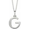 Strieborný prívesok - abeceda G P4729CX