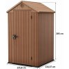 KETER DARWIN 4 x 4 záhradný domček, 125,8 x 116,37 x 205 cm, hnedý 17212741
