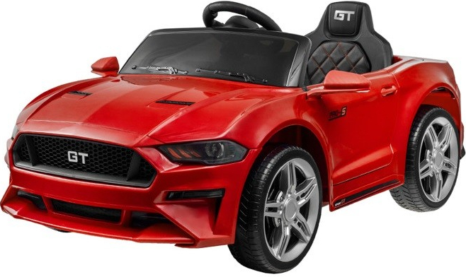 Joko Elektrické autíčko Mustang GT penové kolesá kožené sedadlo USB MP3 červená