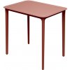 Lazy Momo Jedálenský stolík obdĺžnik RIMO 77,5 x 57,5 74,5 cm BRICK červená