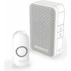 Honeywell DC311N bezdrôtový zvonček Series 3, 4 melódie, prenosná základňa biela, dizajn. tlačidlo