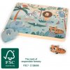 small foot Vkládací puzzle se zvukem Safari