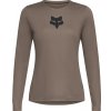 Dámský cyklo dres Fox W Ranger Ls Jersey Fox Head Brown Veľkosť: L