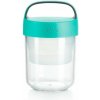 Lékué svačinový box Jar To Go 400 ml tyrkysový