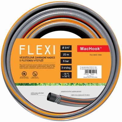 MacHook 13880 Flexi 3/4" 20m šedo-oranžová