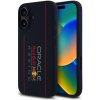 Red Bull Racing silikónový kryt s MagSafe a vertikálnym logom na iPhone 16 (RBHMP16S24SIOLRV) - tmavomodrý