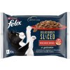 Felix Deliciously Sliced hovädzie, kuracie, kačica, morka v želé 4 x 80 g