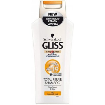 Schwarzkopf Gliss Kur Kur Total Repair 19 šampón pre suché a poškodené vlasy 250 ml