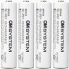 OM System BR-404 Ni-MH 4ks nabíjateľné batérie