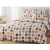 XPOSE® Bavlnené obliečky POLKA na dve postele 140x200 cm, 70x90 cm, Bavlna + Predĺžená možnosť vrátenia tovaru do 50 dní