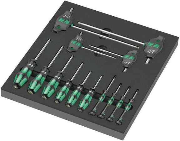 Wera 150103 Skrutkovače TORX® HF 9712 Set 1 v penovej vložke (Sada 14 dielov)