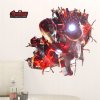 Samolepky na stenu do skrinky IRON MAN HERO 3D XXL DIY