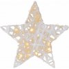 Trblietavá hviezda, teplá biela, 20 LED, Ø 30 cm