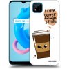 Picasee silikónový prehľadný obal pre Realme C11 (2021) - Cute coffee