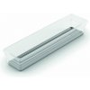 Organizér Curver® SISTEMO 4, priesvitný/sivý, 7,5x30x5 cm, do zásuvky