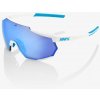 Okuliare 100% RACETRAP - Movistar Team White - HiPPER Blue Multilayer Mirror Lens