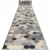 Najkoberce Behúň HEOS 78537 sivý / krém HEXAGON 100 cm