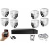 Monitorrs Security AI hybrid Light IP 8 kamerový set 5 Mpix WDome (6141K8) (Monitorrs Security)