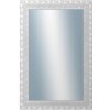 DANTIK - Zrkadlo v rámu, rozmer s rámom 80x160 cm z lišty ROKOKO strieborná hádzaná (2881)