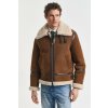 GANT SHEARLING JACKET MAHOGANY BROWN