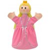 Maňásek na ruku - Princezna Adélka- růžové šaty (36 cm)