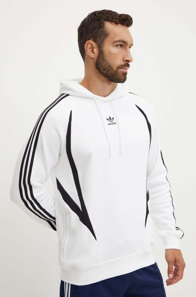 adidas Originals pánska, biela s kapucňou, vzorovaná, IZ4829