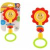 Teddies Hrkálka / hryzátko kvetina plast 8x19cm na karte 3m +